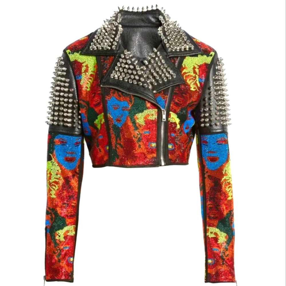 Stunning show stopper leather jacket